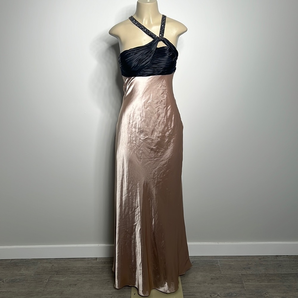 Hailey Logan size 7/8 gold and black dress